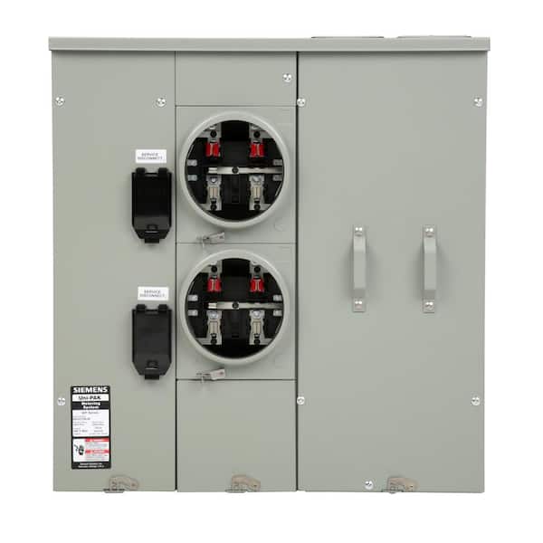 Siemens Uni-PAK 2-Gang 400 Amp Ringless Style Multi-Family Metering with Horn Bypass