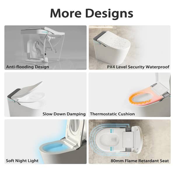 CATALINA 1.28GPF Smart Bidet Toilet with Heated Seat and LED Display