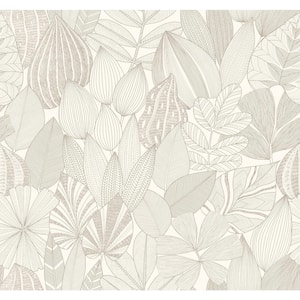 Mathias Beige Botanical Non-Pasted Wallpaper