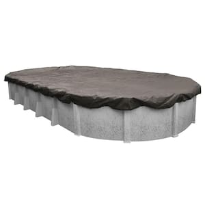 Magnesium 15 ft. x 27 ft. Oval Above Ground Pool Winter Cover