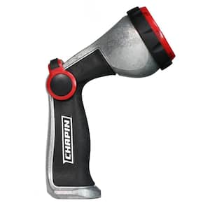 4620 Professional Heavy-Duty Galvanized Steel 7-Way Spray Nozzle With Ergonomic Rubber Grip and Thumb Control