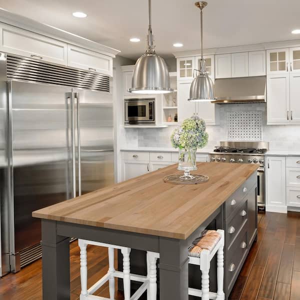 Hampton Bay 12 ft. L x 25 in. D x 1.50 in. T Unfinished Birch