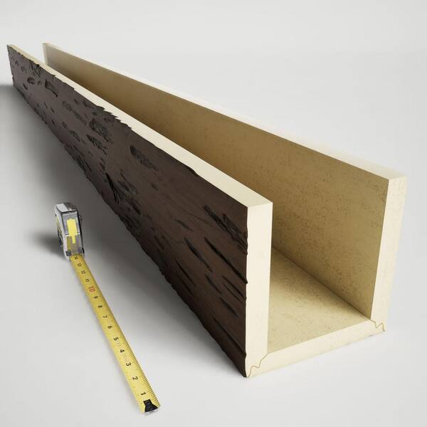 Ekena Millwork 6 in. x 12 in. x 16 ft. 3-Sided (U-Beam) Pecky