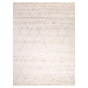 Shaggy Moroccan Beige 6 ft. x 9 ft. Moroccan Indoor Area Rug