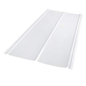 38 in. x 6 ft. 5V Crimp Corrugated Polycarbonate Roof Panel in White Opal