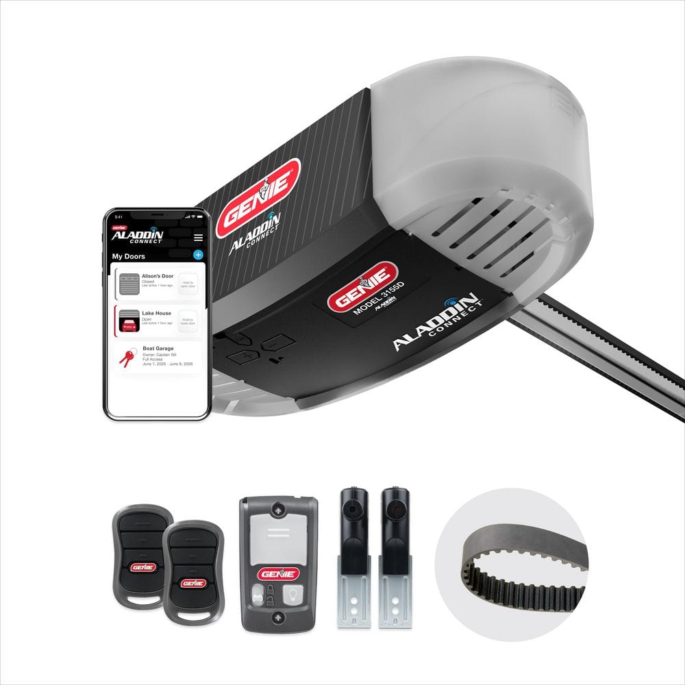 Genie Signature Series 3/4 hp. Ultra-Quiet Belt Drive Smart Garage Door Opener