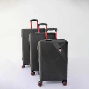 Luggage Set, 3-Piece, Black, 100 % ABS, Hard Case Luggage Set, TSA Lock and Large Capacity,