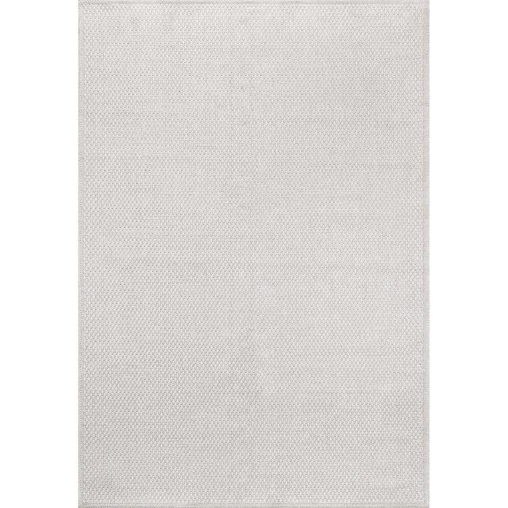 Jutem Bone 5 ft. x 7 ft. Solid Indoor Area Rug