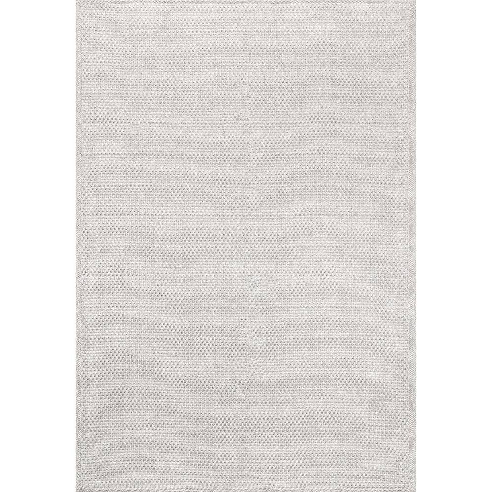 Jutem Bone 6 ft. x 9 ft. Solid Indoor Area Rug