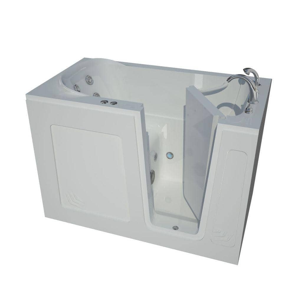 Nova Heated 4.5 ft. Walk-In Whirlpool Bathtub in White with Chrome Trim price history on PriceWatchPro