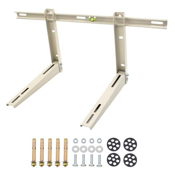 Mini Split Condensor Mounting Cambridge 18 in. x 38 in. x 3 in. Polypropylene Condenser Mounting Pad ...