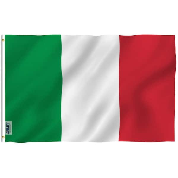 ANLEY Fly Breeze 3 ft. x 5 ft. Polyester Italy Flag 2-Sided Flags Banner with Brass Grommets and Canvas Header