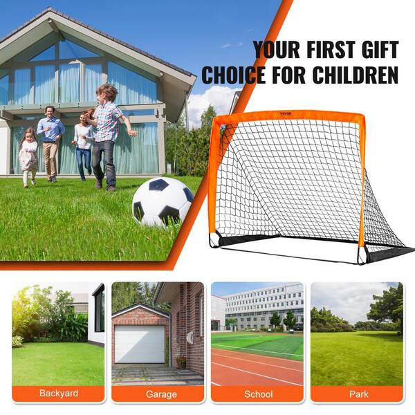 VEVOR Portable Soccer Goal 4 x 3 ft. Kids Backyard Soccer Net