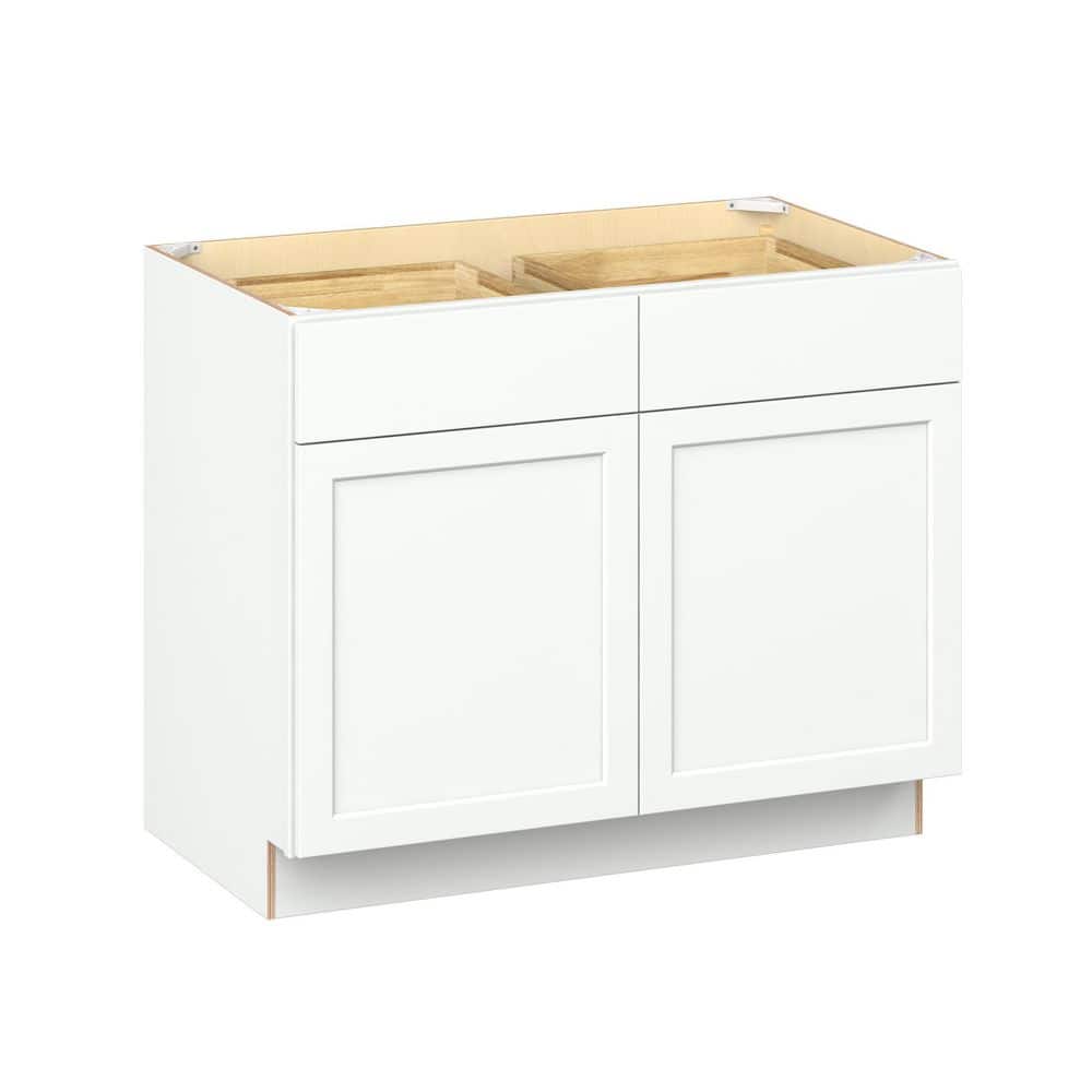 Emerson Pure White Base 2-Drawer with 2-Door Ready to Assemble Kitchen Cabinet (42 in. W x 34.5 in. H x 24-in. D) price history on PriceWatchPro