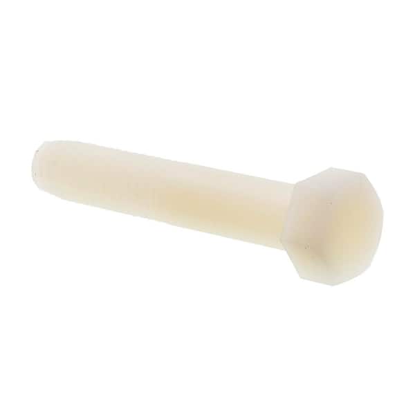Prime-Line 3/8 in.-16 x 2 in. Nylon Hex Head Cap Screws (10-Pack)