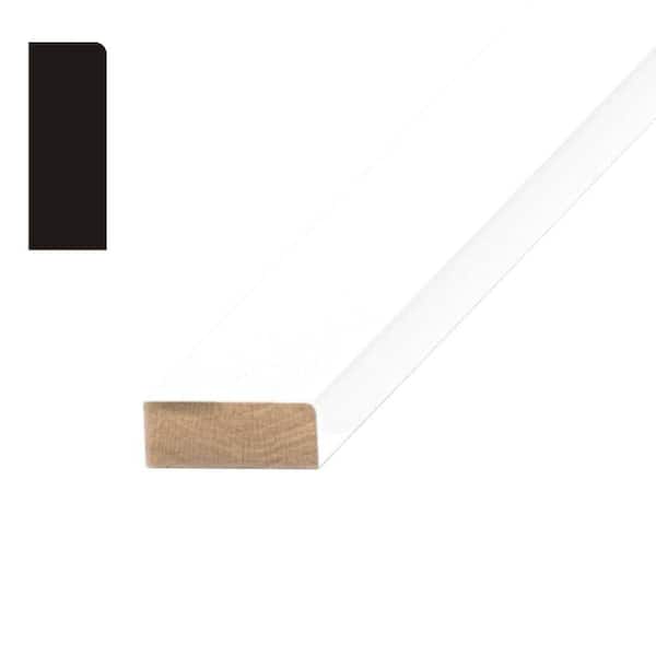 Unbranded OP877 7/16 in. x 1-1/4 in. x 84 in. Primed Finger-Jointed Pine Stop Moulding