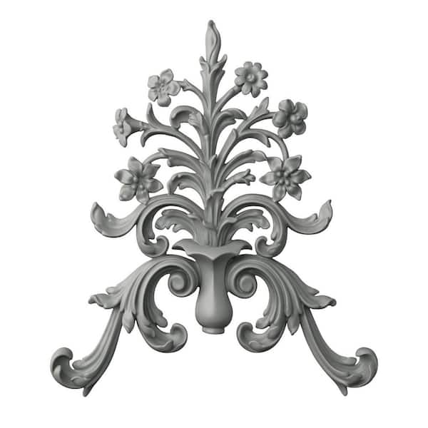 Ekena Millwork 1.75 in. x 16.75 in. x 18.25 in. Polyurethane Applique & Onlay Moulding