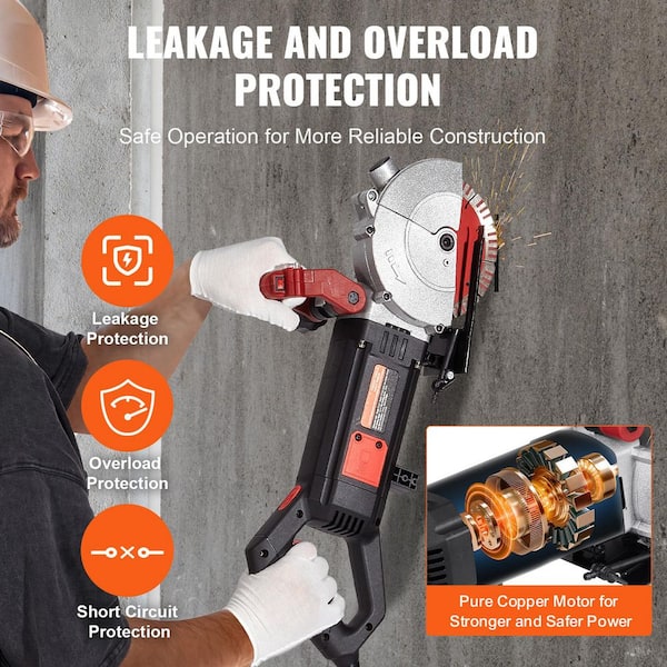 SKYSHALO Wall Chaser, 23 x 7 in. 2500 W 38 mm/1.5 in