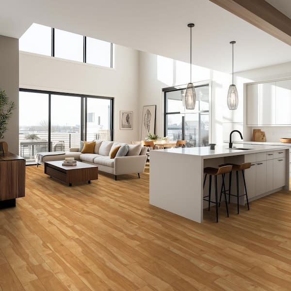 Light Roast Brown Select Oak 22 MIL x 5 in. W x 48 in. L Waterproof Click Lock Luxury Vinyl Flooring (18.33 sq.ft./Case)