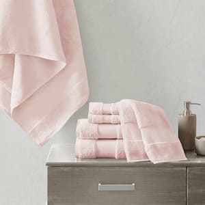 Turkish 6-Piece Blush Cotton Bath Towel Set