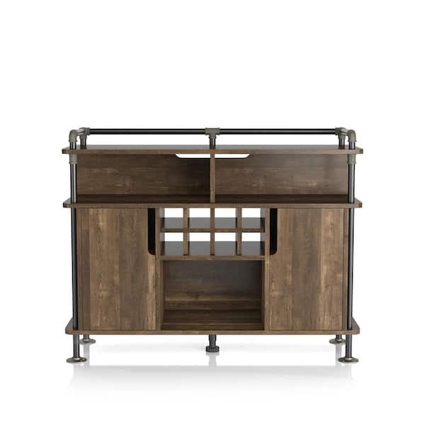 Furniture of America Yeselin Reclaimed Oak Buffet with 2 Shelves