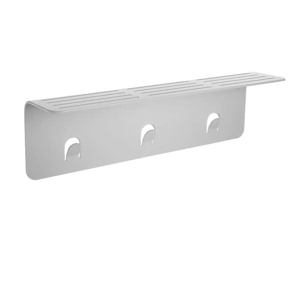 Brondell Nebia 4.7 in. W 3.7 in. H x 16.5 in. D Aluminum Rectangular Shelf in Gray Matte