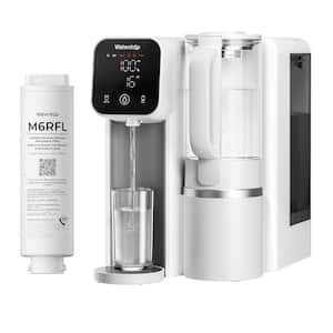 M6SL Mineral Reverse Osmosis System Countertop Water Filter Delivers Purified Water to Glass Pitcher, Extra M6RFL Filter