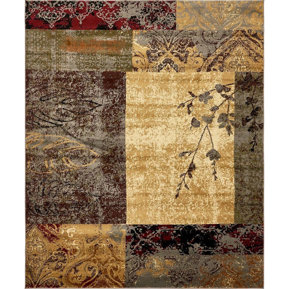 Handmade Braided Geometric 8' x 10' Black Synthetic Rug