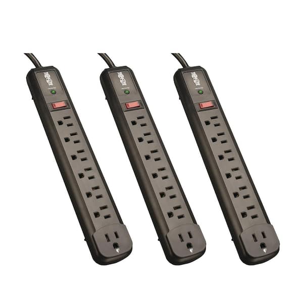 Tripp Lite 4 ft. 7-Outlet Surge Protector (3-Pack)