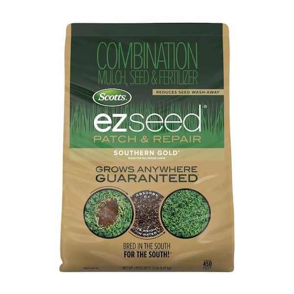 Scotts EZ Seed Patch and Repair Southern Gold Blend for Tall Fescue Lawns 20 lbs. Mulch, Grass Seed and Fertilizer