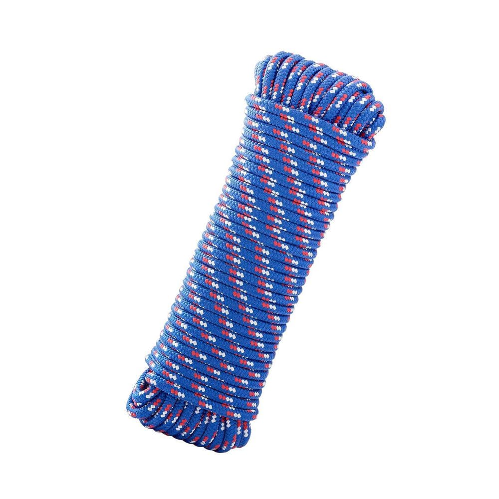 Diamond Series 3/8 in. Polypropylene Braided Rope All Purpose Heavy Duty Marine Camping Blue 100 ft Long price history on PriceWatchPro
