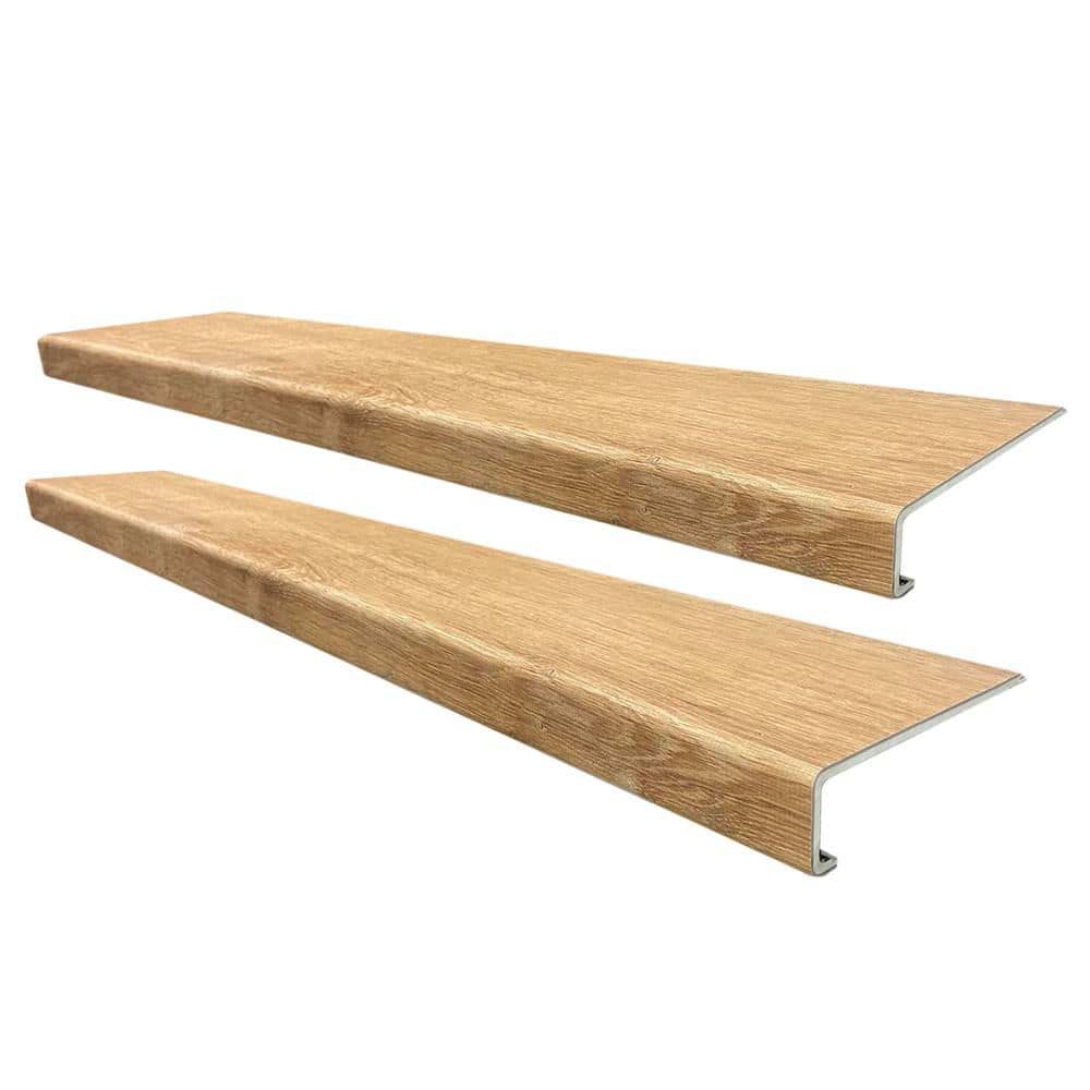 Fresh Oak Stair Tread Molding Square Model - Exact Match for Life Proof Vinyl Floors, 2 Pieces per Box, 46 in. Long price history on PriceWatchPro