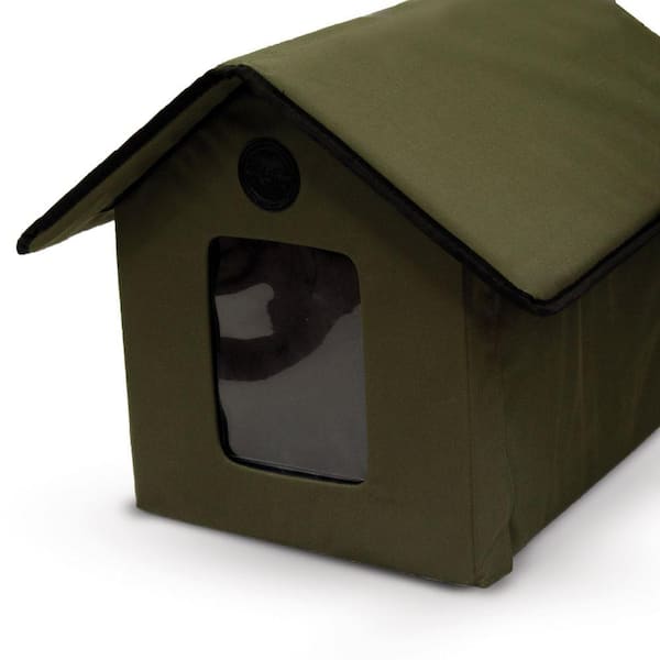 K and h outdoor heated kitty house best sale