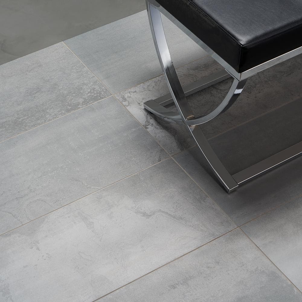 Lawrence 12" x 24" Matte Gray Porcelain Tile