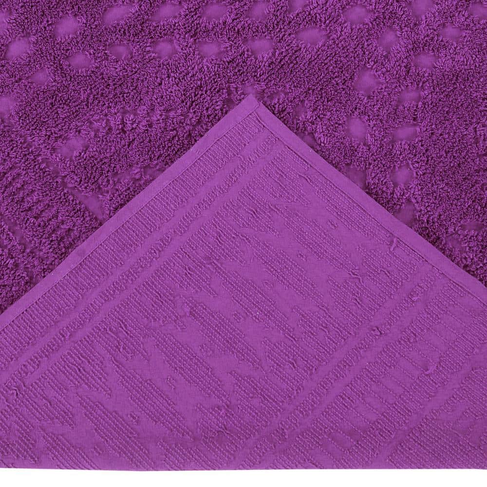 Plum Cotton Reversible King Bedspread Set