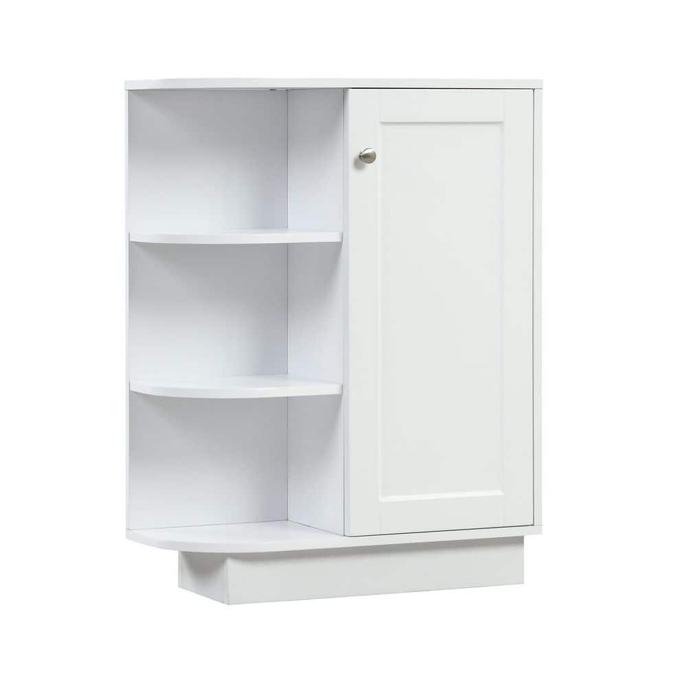 23.60 in. W x 9.70 in. D x 31.30 in. H White Linen Cabinet with ...