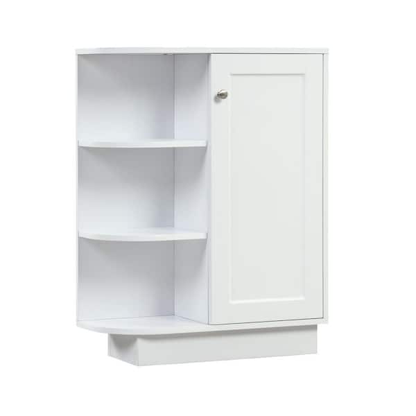 Unbranded 23.60 in. W x 9.70 in. D x 31.30 in. H White Linen Cabinet with Adjustable Plates