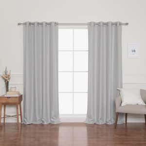 Light Gray Solid Blackout Curtain - 52 in. W x 84 in. L (Set of 2)