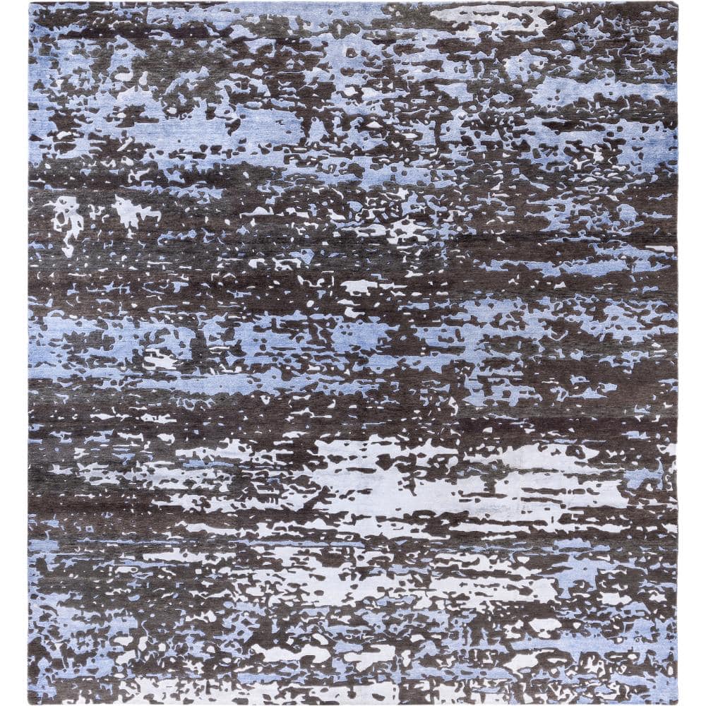 Modern-Contemporary Brown 9 X 12 Hand-Knotted Wool Silk Indoor Area Rug price history on PriceWatchPro