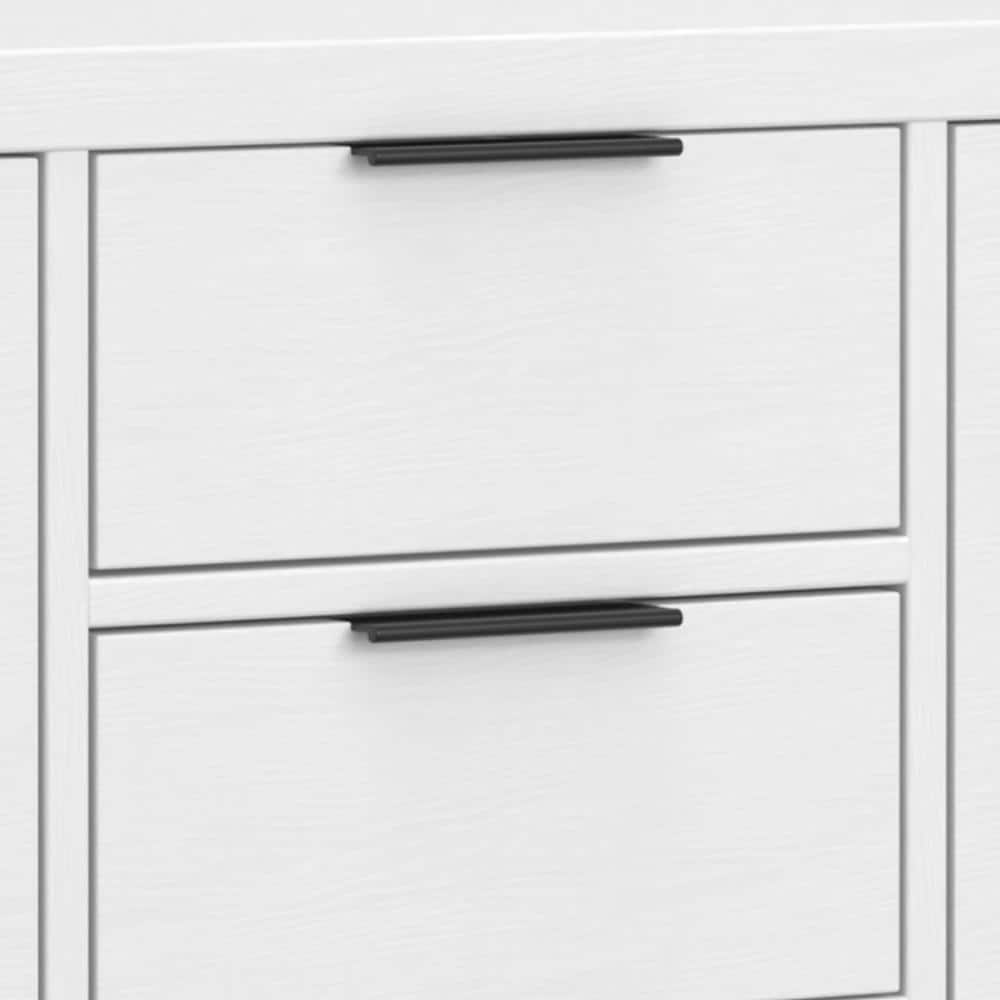 Hollander White Solid Wood Adjustable Sideboard Buffet