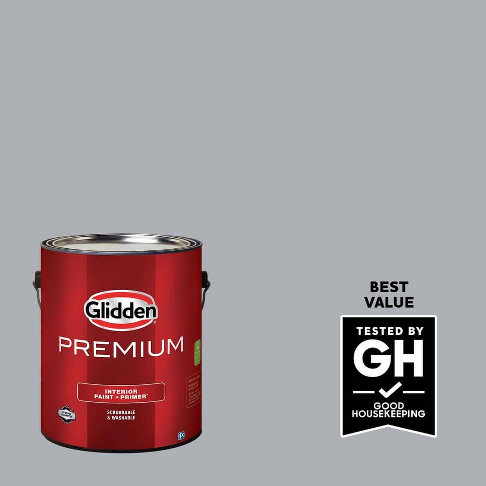 Reviews for Glidden Premium 1 gal. PPG1013-4 Silver Charm Flat
