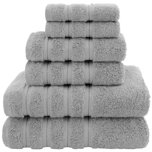 Rockridge Grey 6-Piece Turkish Cotton Towel Set