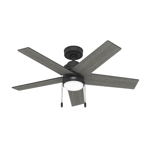 Hunter Jude 44 in. Integrated LED Indoor Matte Black Ceiling