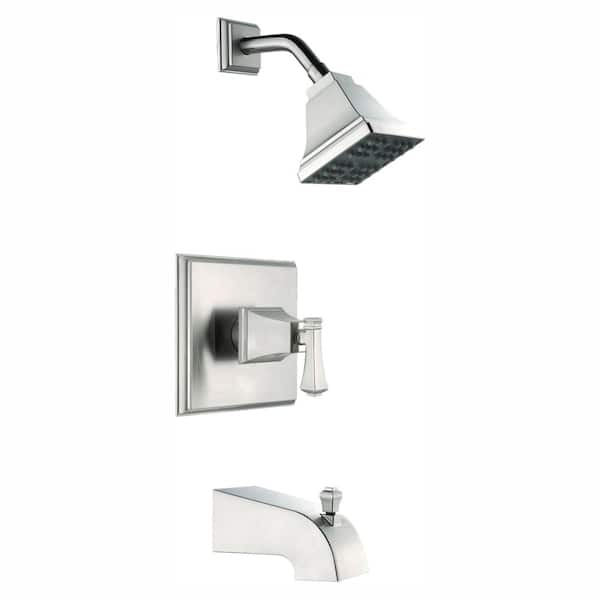 Exhibit Single-Handle 1-Spray Tub and Shower Faucet in Brushed Nickel (Valve Included)