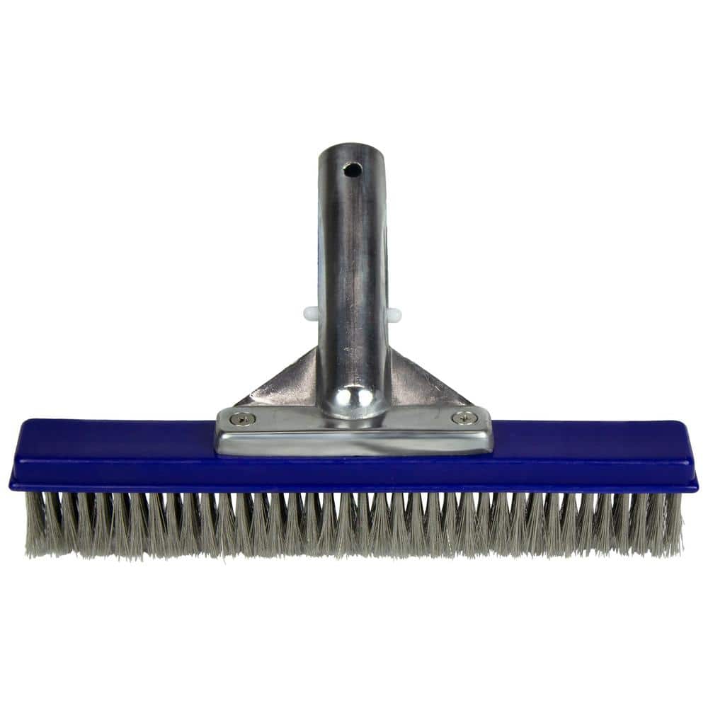 1pc Blue Pipe Cleaning Brush Set, Flexible Stainless Steel Nylon