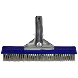 Classic Collection 10 in. Aluminum-Back Algae Brush with Stainless Steel Bristles