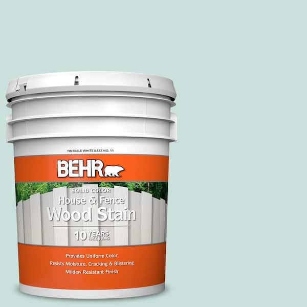 BEHR 5 gal. #M440-1 Rio Sky Solid Color House and Fence Exterior Wood Stain