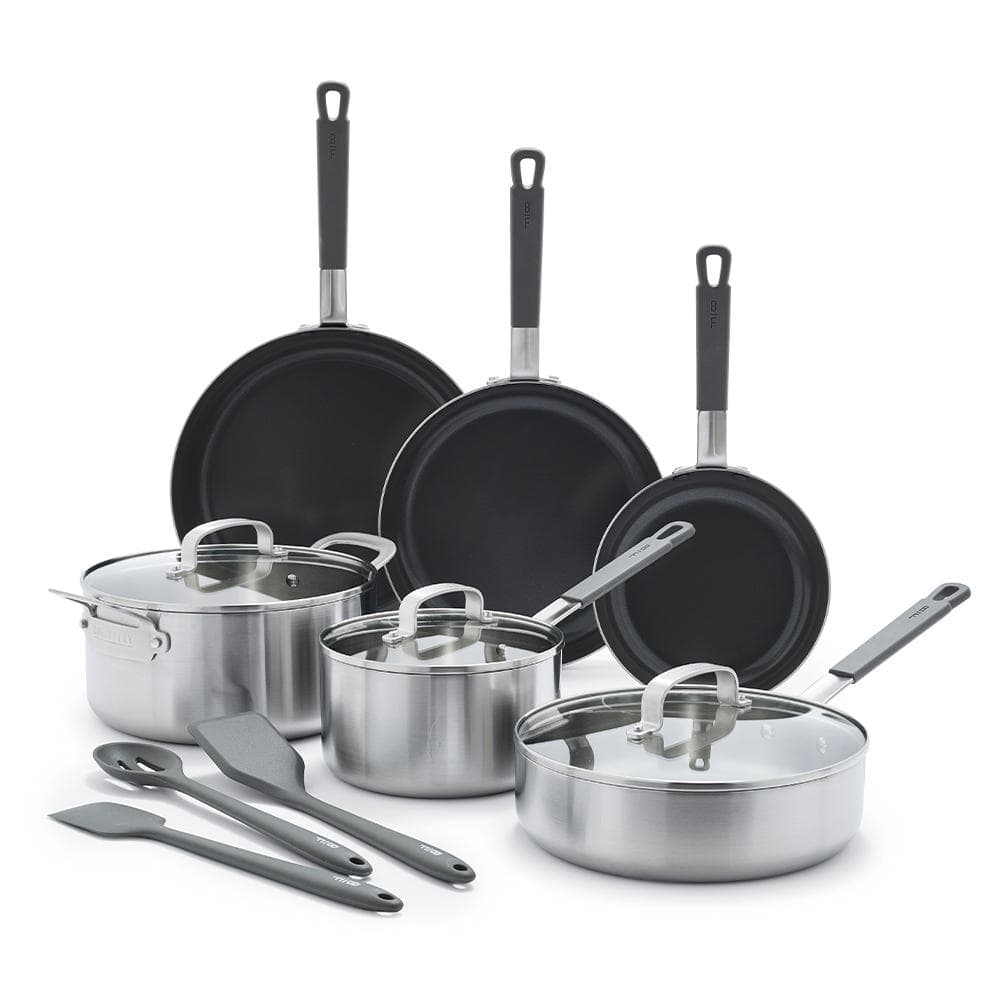 GreenPan Bobby Flay 3-Ply Stainless 12 Piece Cookware Set CC008881