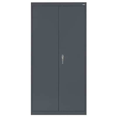 GREATMEET Metal Storage Cabinet with Locking Doors and Adjustable Shelf,  Folding Filing Storage Cabinet with Wheels, Rolling Storage Locker Cabinet