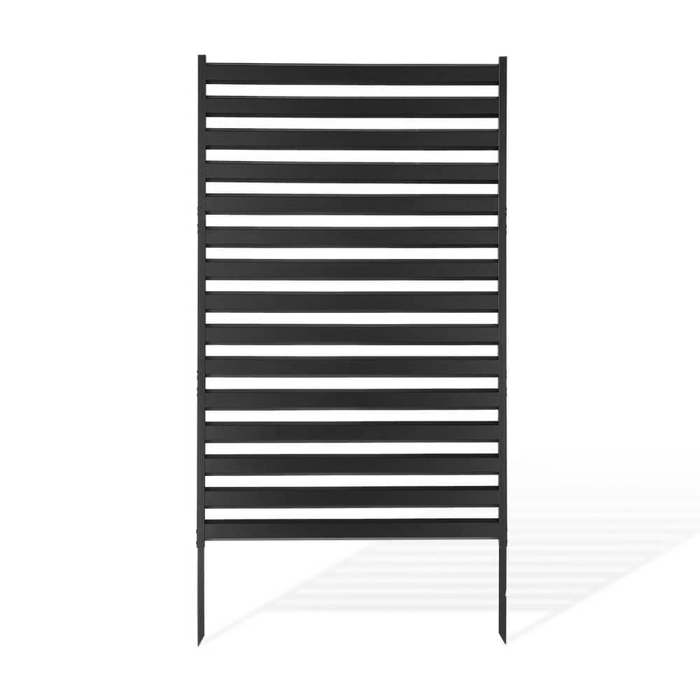 Metal Privacy Screen, 38 in. x 72 in. Freestanding Garden Divider Panel, Adjustable Height with Extended Ground Stakes price history on PriceWatchPro